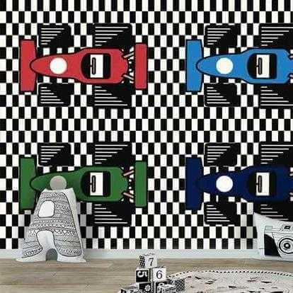 Painel Fotográfico Corrida Carros 2021 - Papel na Parede