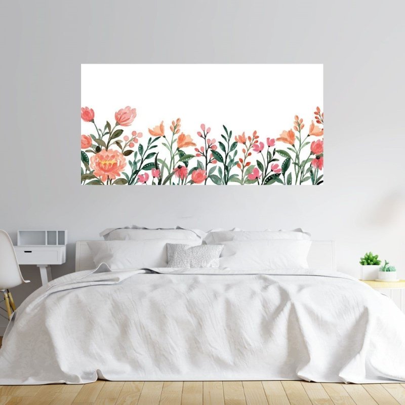 Painel Fotográfico Floral Aquarela N015298 - Papel na Parede