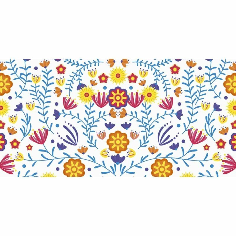 Painel Fotográfico Floral Colorido N07174 - Papel na Parede