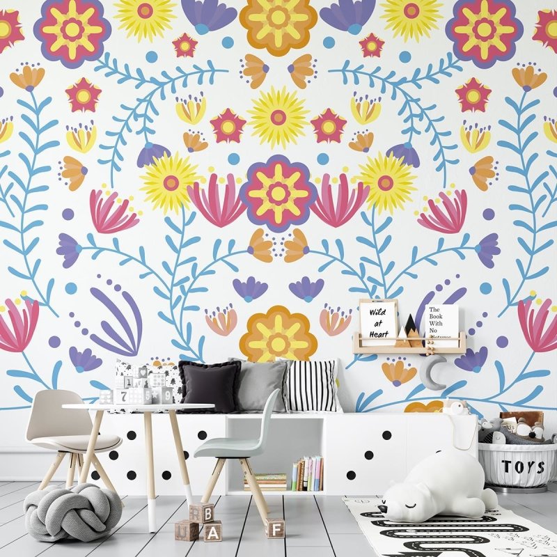 Painel Fotográfico Floral Colorido N07174 - Papel na Parede