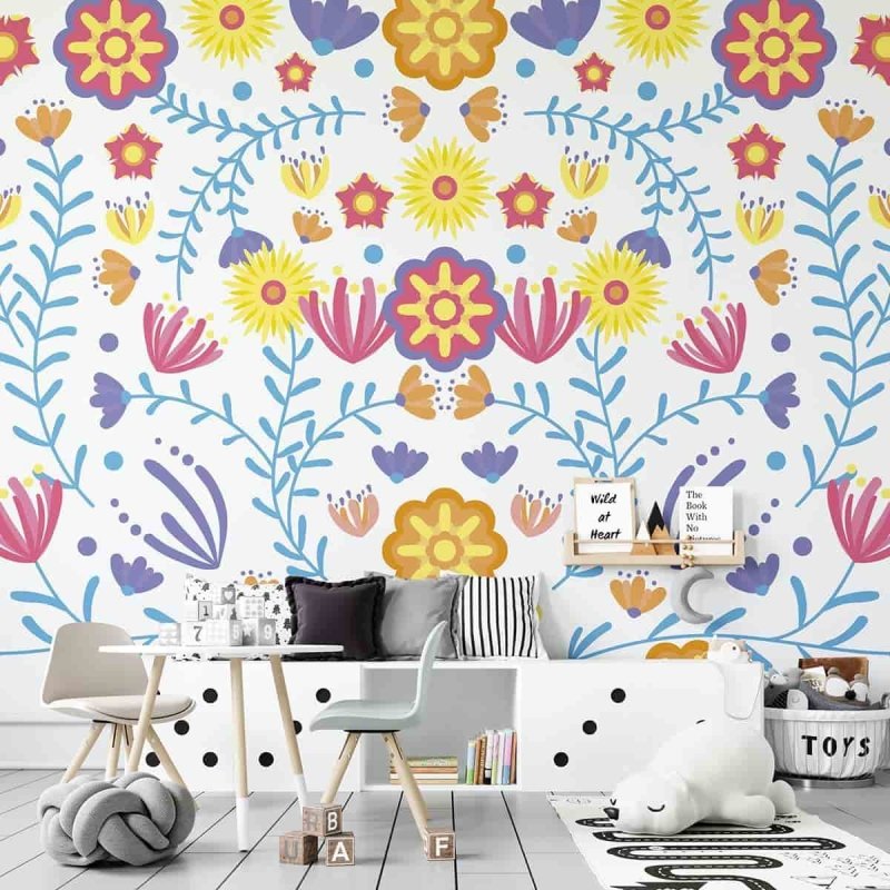 Painel Fotográfico Floral Colorido N07174 - Papel na Parede