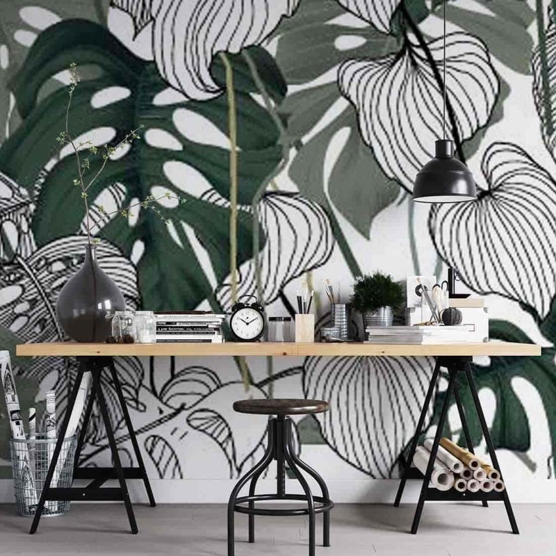 Painel Fotográfico Folhas 1082605778 - Papel na Parede