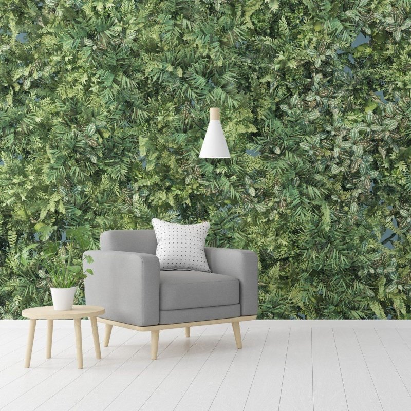 Painel Fotográfico Folhas Verdes N016104 - Papel na Parede
