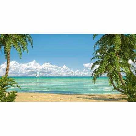 Painel Fotográfico Ilha Praia Sol 29372191 - Papel na Parede