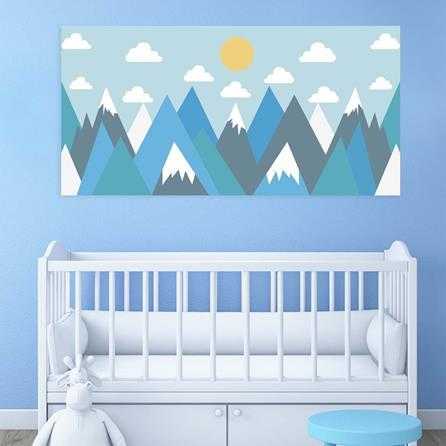 Painel Fotográfico Infantil Montanhas 2409 - Papel na Parede