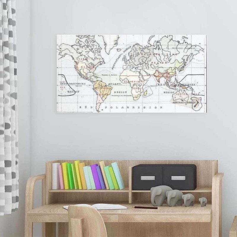 Painel Fotográfico Mapa Mundi 2 - Papel na Parede