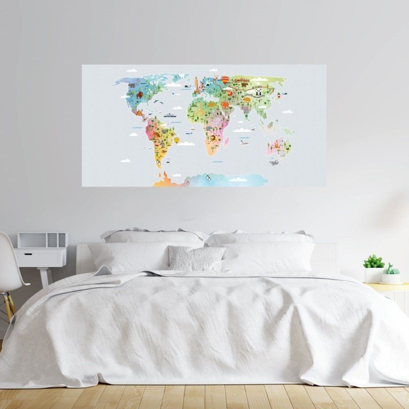 Painel Fotográfico Mapa Mundi N016121 - Papel na Parede