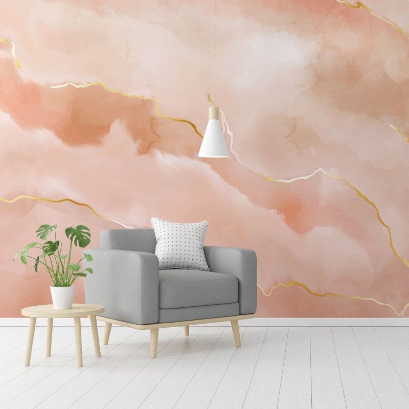 Painel Fotográfico Mármore Rose N016150 - Papel na Parede