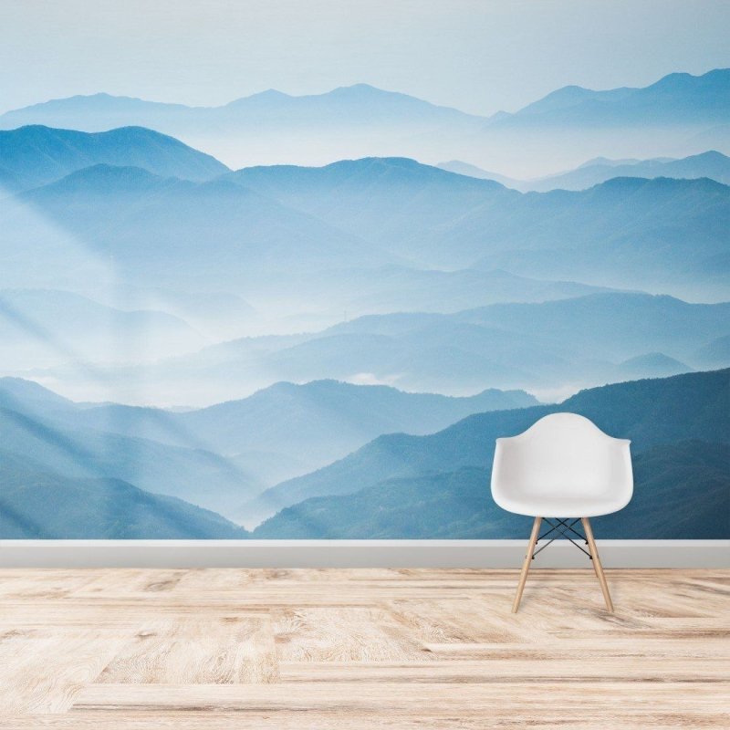 Painel Fotográfico Montanhas com Neblina N014279 - Papel na Parede