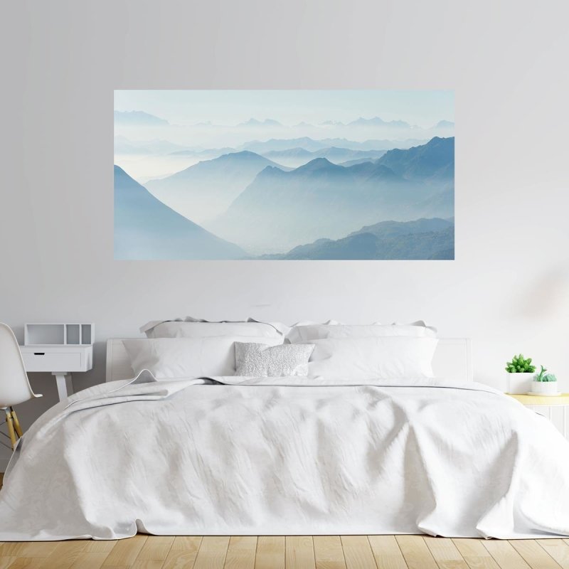 Painel Fotográfico Montanhas Com Névoa N09298 - Papel na Parede