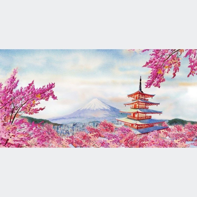 Painel Fotográfico Monte Fuji Japão N014283 - Papel na Parede