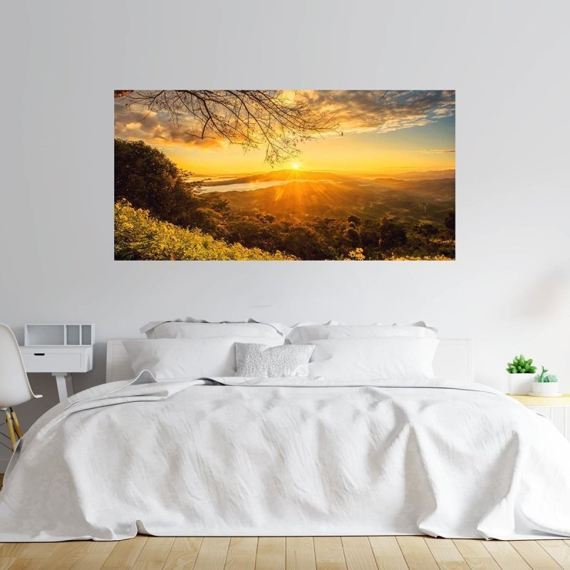 Painel Fotográfico Nascer Do Sol Na Montanha N09297 - Papel na Parede