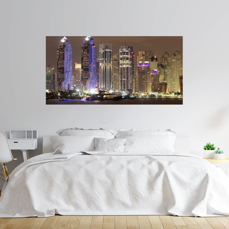 Painel Fotográfico Noite em Dubai N012177 - Papel na Parede