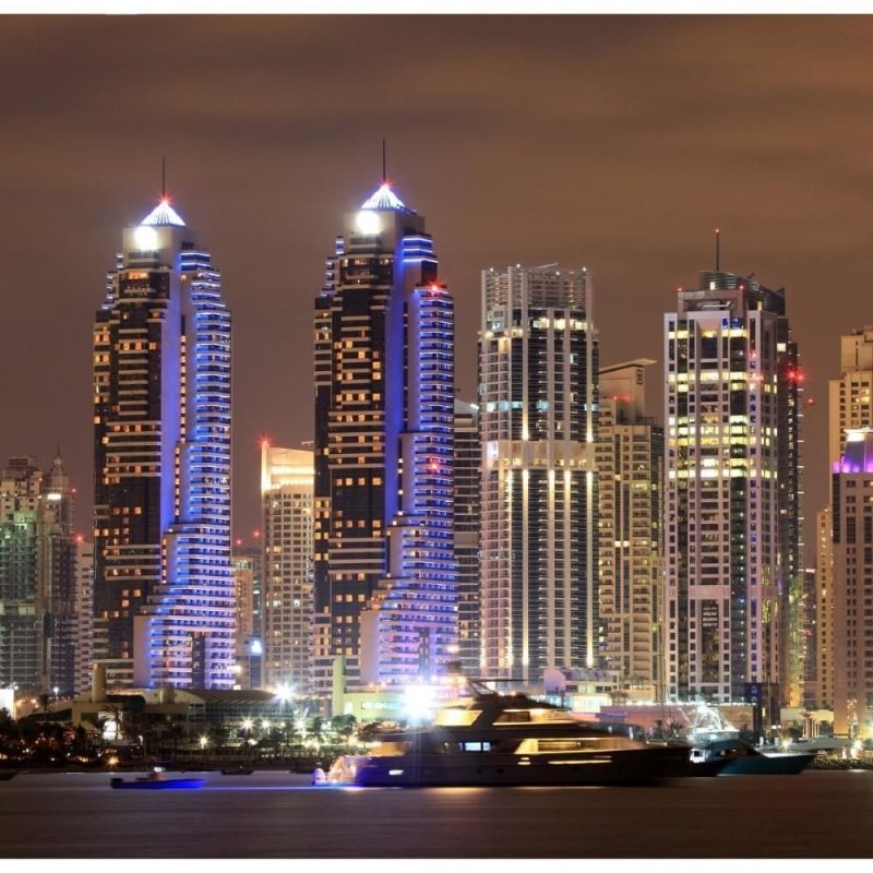 Painel Fotográfico Noite em Dubai N012177 - Papel na Parede