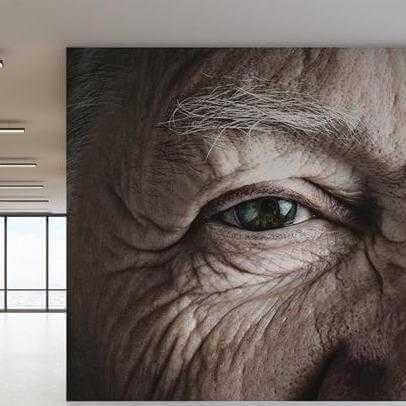 Painel Fotográfico Olhos Fotografia Mulher 388378225 - Papel na Parede