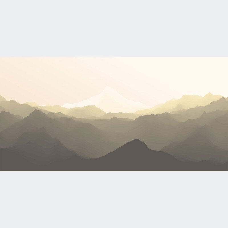 Painel Fotográfico Paisagem Abstrata Montanhas N015300 - Papel na Parede