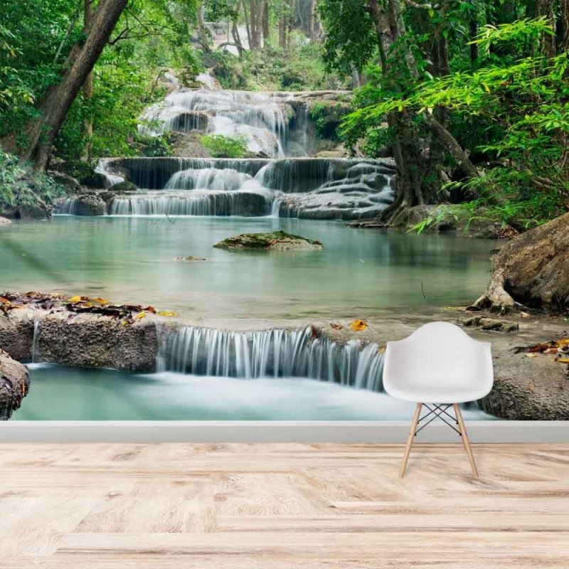 Painel Fotográfico Paisagem Cachoeiras N014317 - Papel na Parede