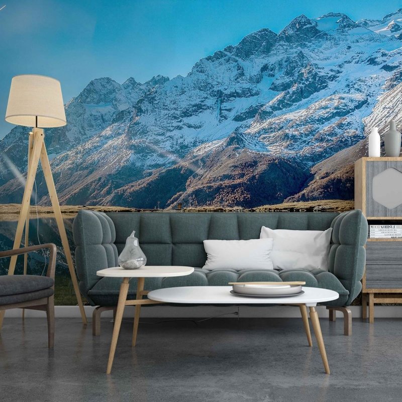 Painel Fotográfico Paisagem Montanha E Lago N09300 - Papel na Parede