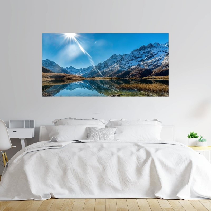 Painel Fotográfico Paisagem Montanha E Lago N09300 - Papel na Parede