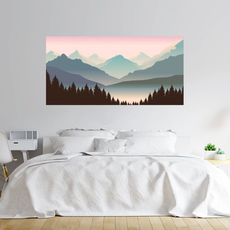 Painel Fotográfico Paisagem Montanhas N014274 - Papel na Parede