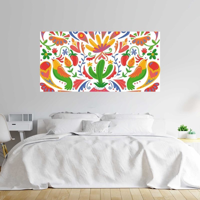 Painel Fotográfico Pop Art Tropical Colorida N07173 - Papel na Parede