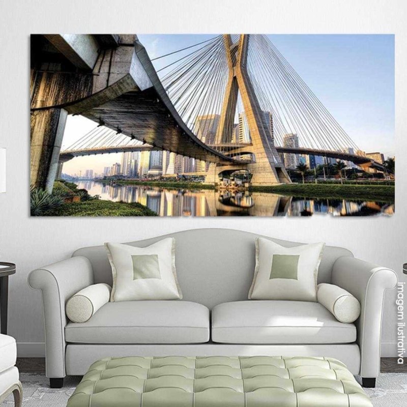 Painel Fotográfico Poste Estaiada de São Paulo - Papel na Parede