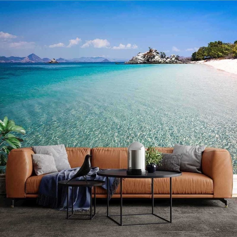Painel Fotográfico Praia na Indonésia - Papel na Parede