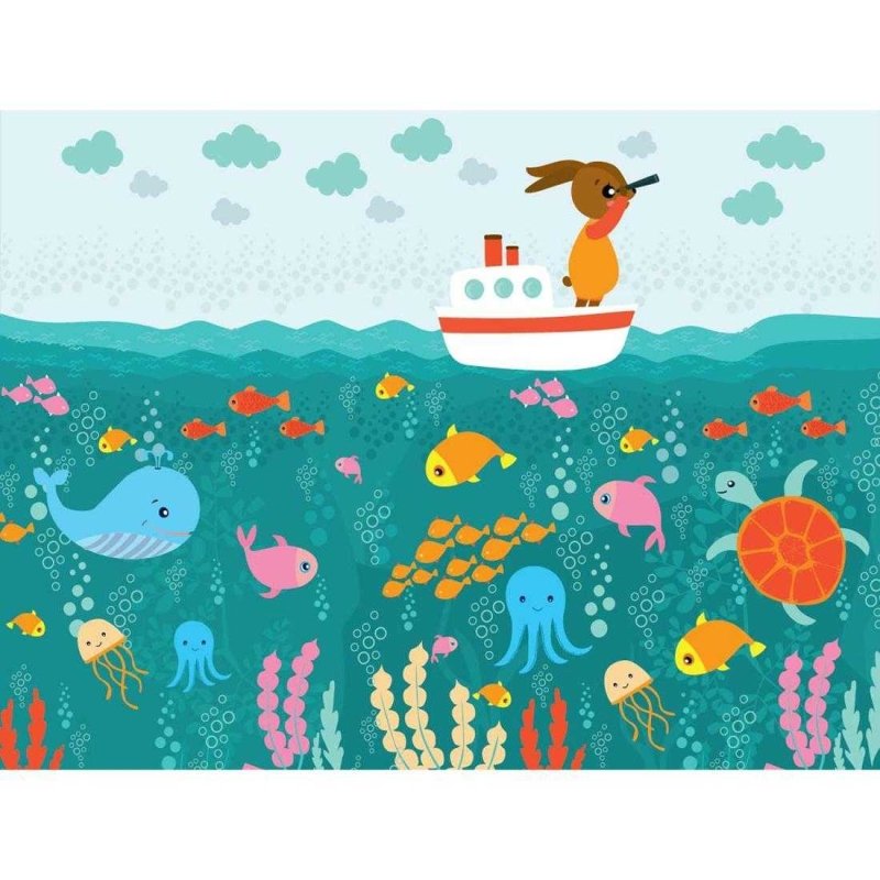 Painel Infantil Fundo do Mar PA216 - Papel na Parede
