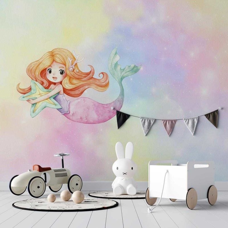 Painel Infantil Sereia PA223111 - Papel na Parede