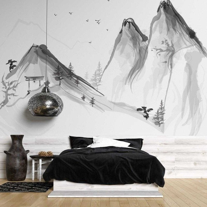 Painel Montanha Nevada PA61566 - Papel na Parede