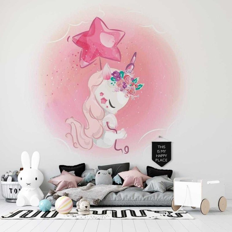Painel Unicórnio PA474 - Papel na Parede