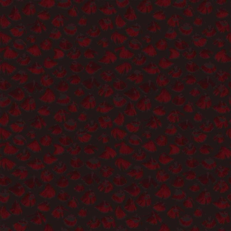 Papel de Parede Abstrato Preto e Vermelho Alhambra VC1503 - Papel na Parede