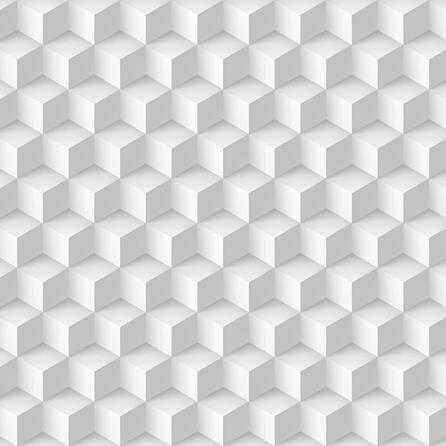 Papel de Parede Adesivo 3D Cubos Branco e Cinza 223036177 - Papel na Parede