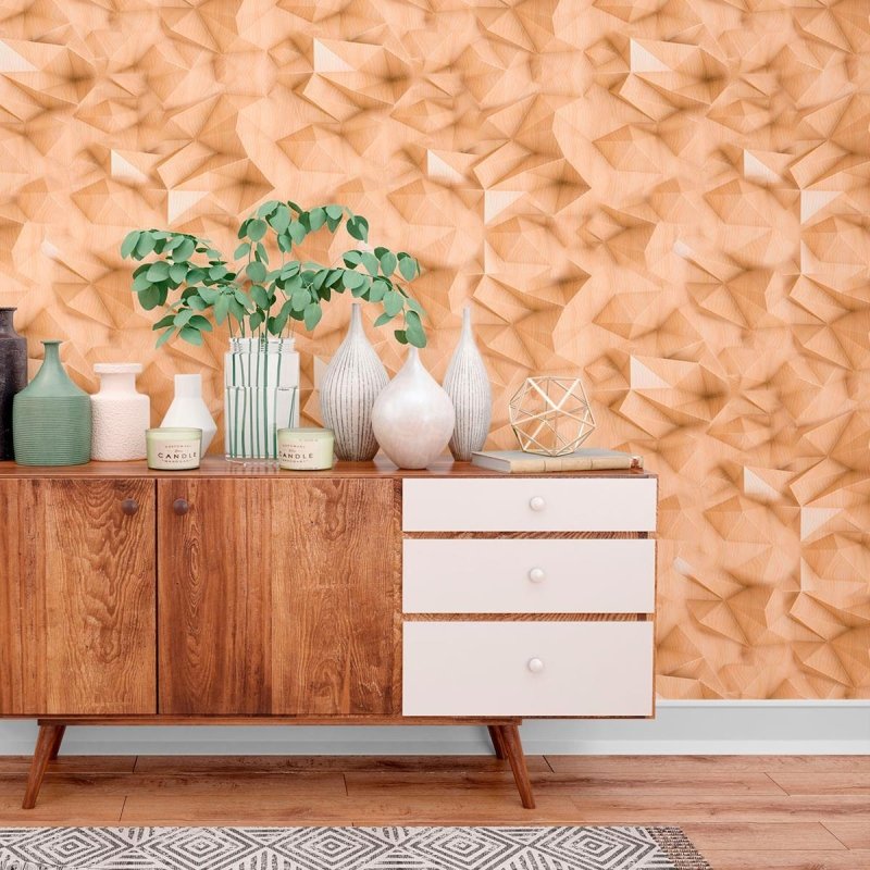 Papel de Parede Adesivo 3D Geométrico N010156 - Papel na Parede