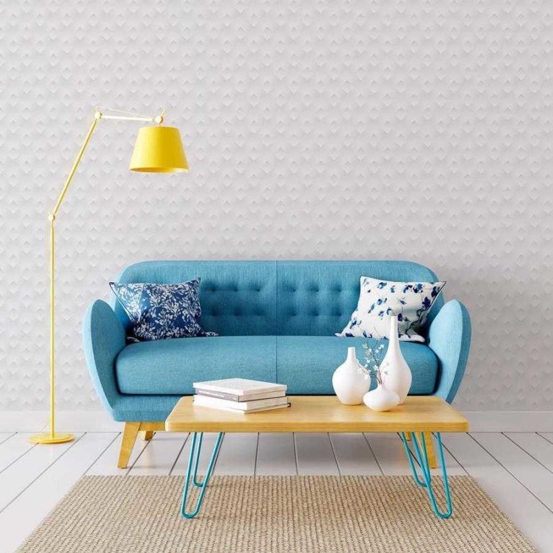 Papel de Parede Adesivo 3D Geométrico Off White N06118 - Papel na Parede