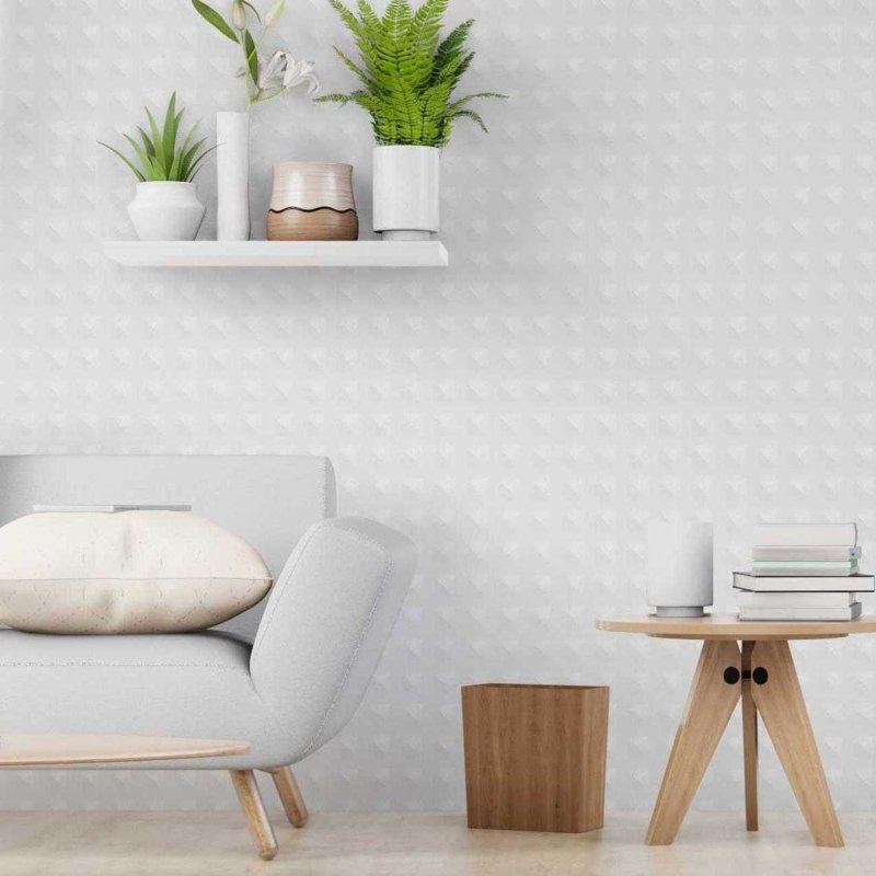 Papel de Parede Adesivo 3D Off white N06086 - Papel na Parede