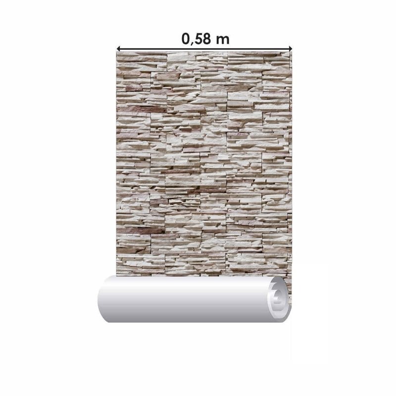 Papel de Parede Adesivo 3D Pedras NP061 - Papel na Parede