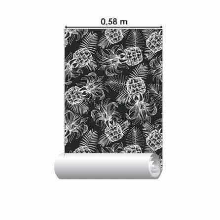 Papel de Parede Adesivo Abacaxi N934 - Papel na Parede