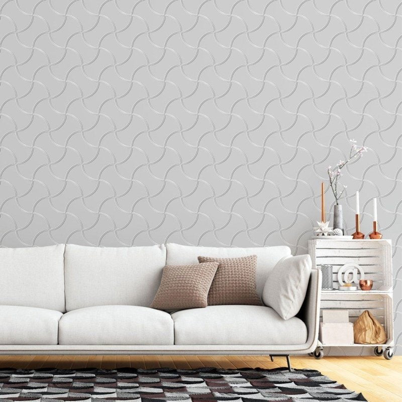 Papel de Parede Adesivo Absstrato Linhas N015206 - Papel na Parede