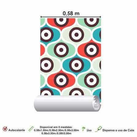 Papel de Parede Adesivo Abstrato 0247 - Papel na Parede