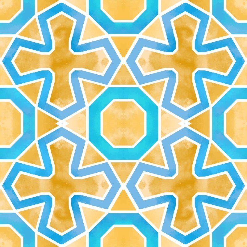 Papel de Parede Adesivo Abstrato Amarelo N09093 - Papel na Parede