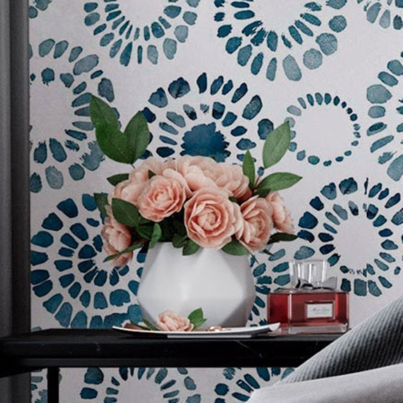 Papel de Parede Adesivo Abstrato Aquarela N018034 - Papel na Parede