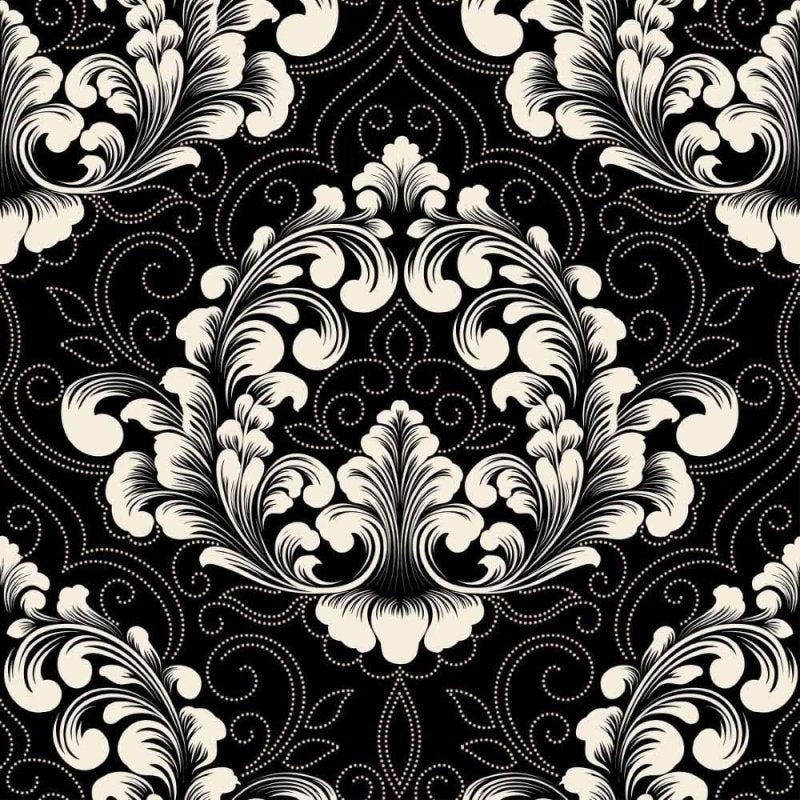 Papel de Parede Adesivo Abstrato Arabescos N014196 - Papel na Parede