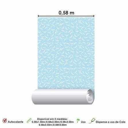 Papel de Parede Adesivo Abstrato Azul e Branco 289346447 - Papel na Parede