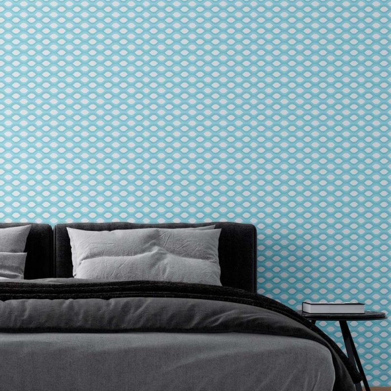 Papel de Parede Adesivo Abstrato azul N08187 - Papel na Parede