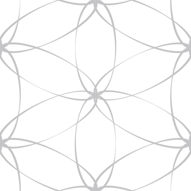 Papel de Parede Adesivo Abstrato Branco e Cinza N07021 - Papel na Parede