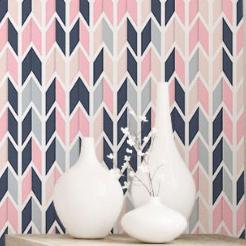 Papel de Parede Adesivo Abstrato Chevron N016001 - Papel na Parede