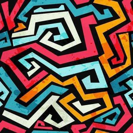 Papel de Parede Adesivo Abstrato colorido geométrico 0177 - Papel na Parede