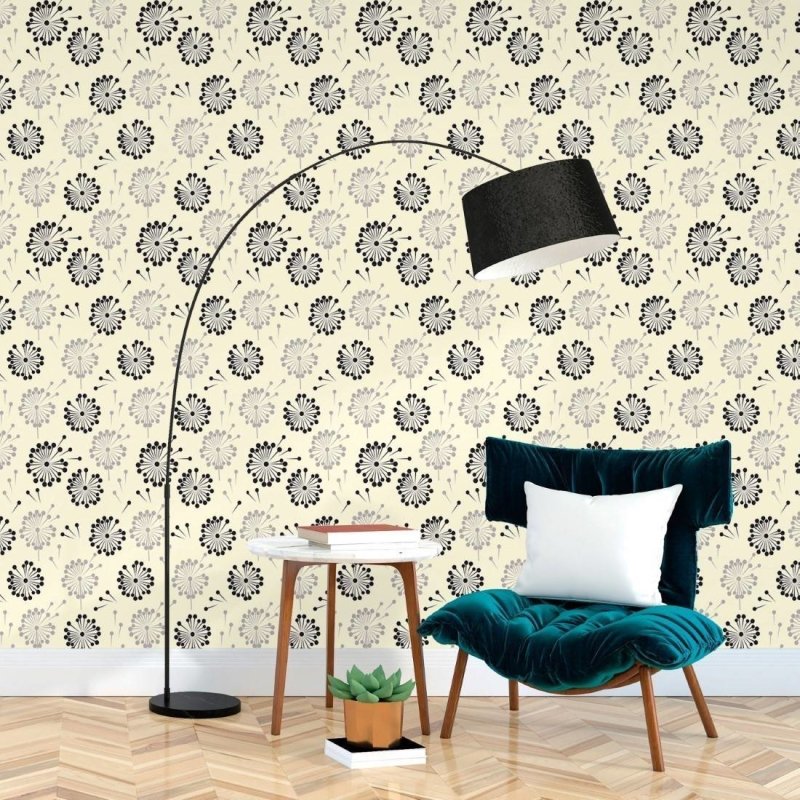 Papel de Parede Adesivo Abstrato Dente de Leão N017028 - Papel na Parede