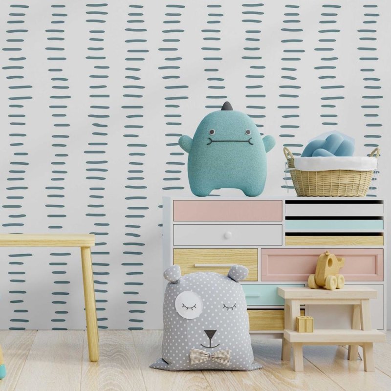 Papel de Parede Adesivo Abstrato Desenho à Mão Cinza N08115 - Papel na Parede